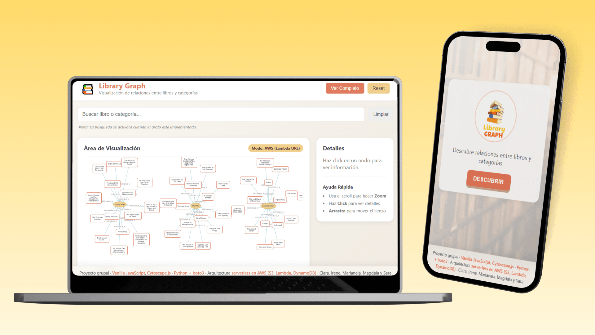 Library Graph - Visualización serverless en AWS