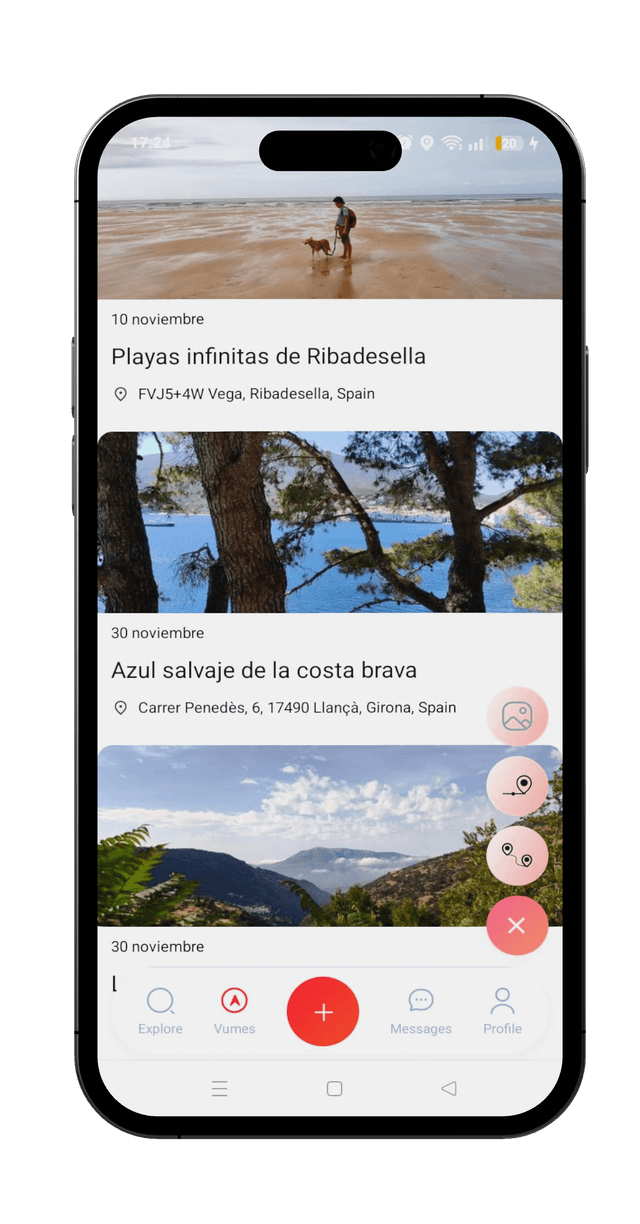 Pantalla de perfil de usuario